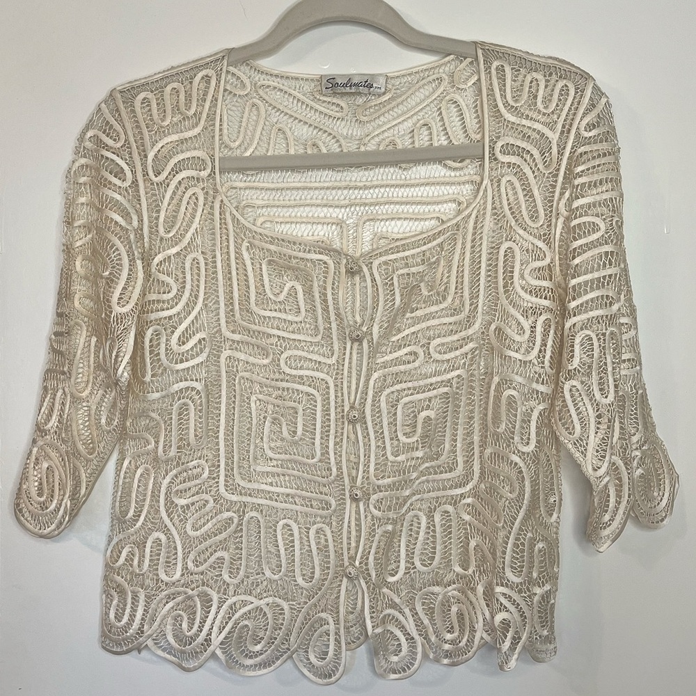 Like New! Worn Once! Soulmates Creamy Lace Top